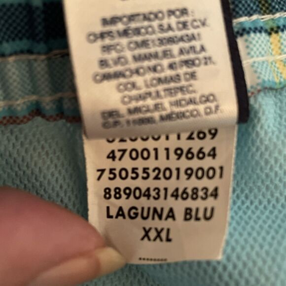 Chaps Laguna Blu Mens XXL Board Shorts Swim Trunks Drawstring Pockets - Picture 12 of 12